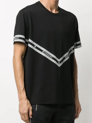 Givenchy μαύρο T-shirt με λογότυπο και αλυσίδα μέγεθος S σαν καινούργιο