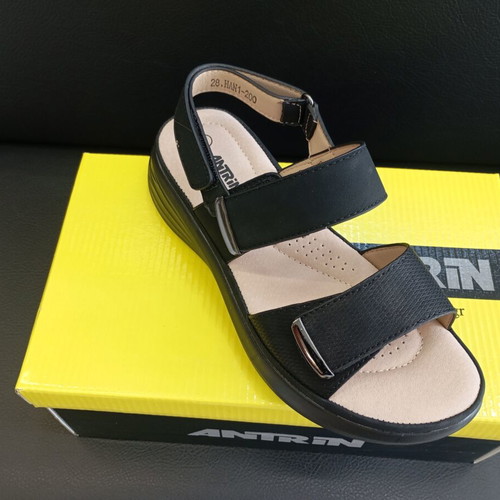 Antrin platform sandals, black, size 41
