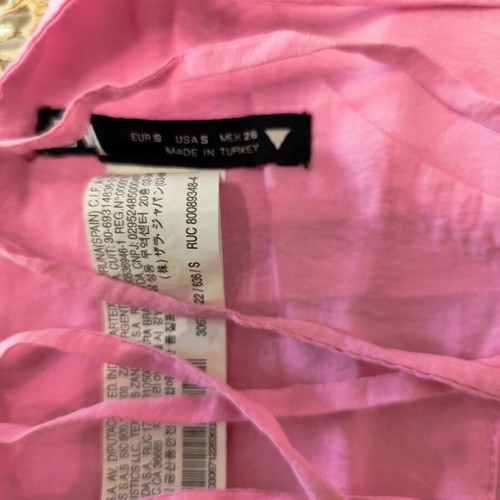 Short pink blouse Zara new, size S