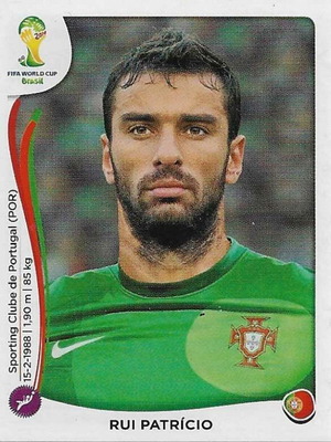 Αυτοκόλλητο Panini FIFA World Cup Brazil 2014 Rui Patrício Σαν καινούργιο