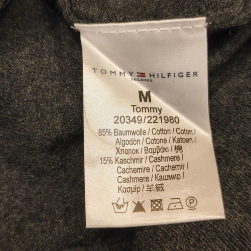 Tommy Hilfiger cotton cashmere sweater vest grey medium like new
