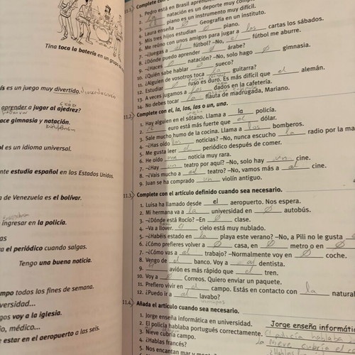 Spanish Grammar book used with answers