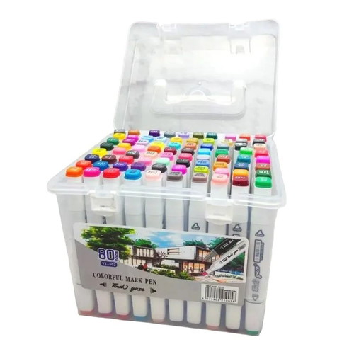 Double-sided painting markers new set of 80 pieces