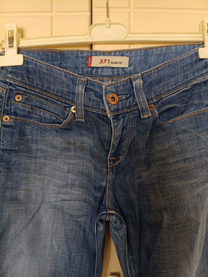 Levi's 571 Slim Fit women's jeans like new, blue denim