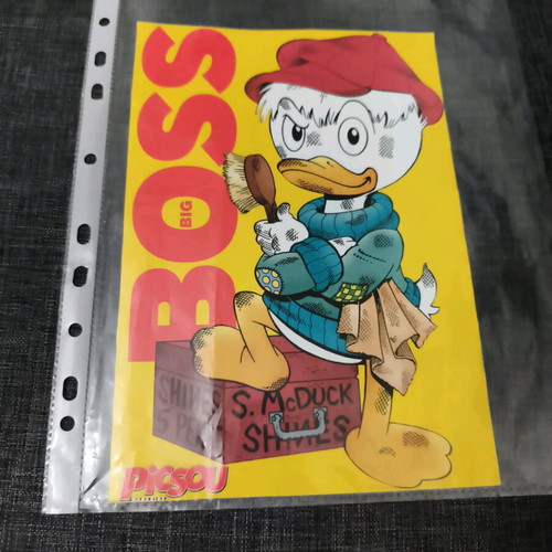 Scrooge McDuck collectible mini poster-card used