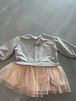 Zara children's dress sweatshirt with tulle size 2-3 years 98 cm like new