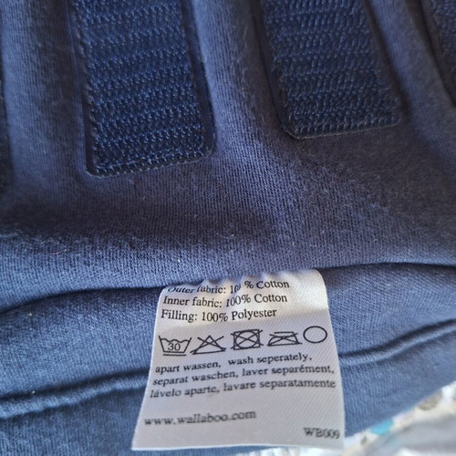 WallaBoo Baby Sling Connection True Blue crossbody baby carrier
