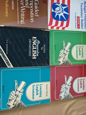 English language learning books used, set