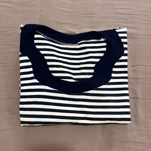 Blouse with elbow-length sleeves, size Small, like new, cotton