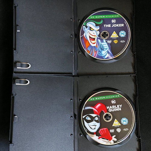 DC Super Villains The Joker & Harley Quinn animated DVD like new with subtitles
