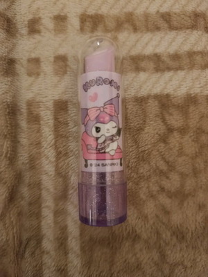 Kuromi lipstick-shaped eraser purple new