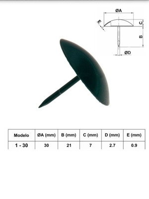 Amig round decorative nail new