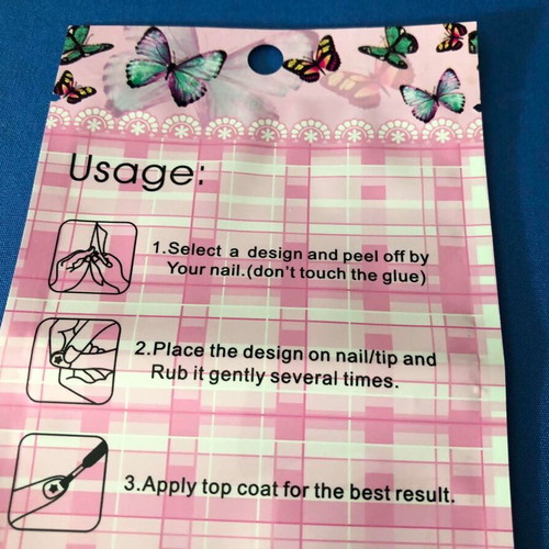 Nail sticker new, 15 x 9 cm