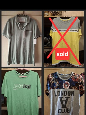 Ανδρικά t-shirts Admiral πακέτο 3, μέγεθος Large, σαν καινούργια
