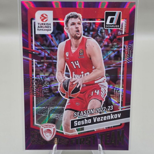 Panini Donruss EuroLeague 2023-24 Sasha Vezenkov Purple Laser card