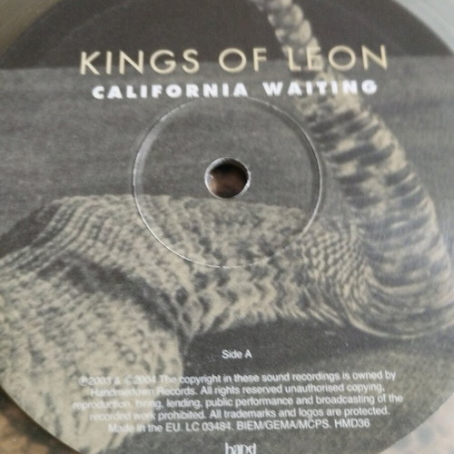 Kings of Leon California Waiting 10" single new, limited edition clear vinyl
