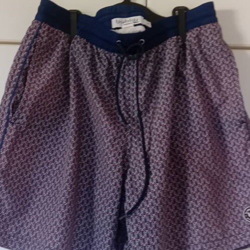 Byblos men's swim shorts large like new, velvet fabric, back pocket