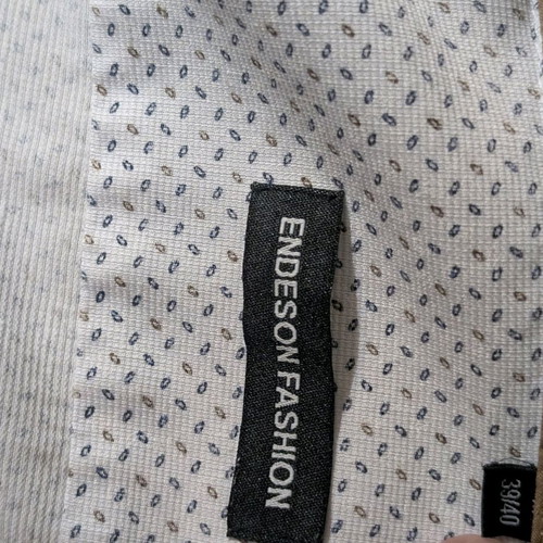 White long-sleeve shirt Endeson Fashion used with pattern