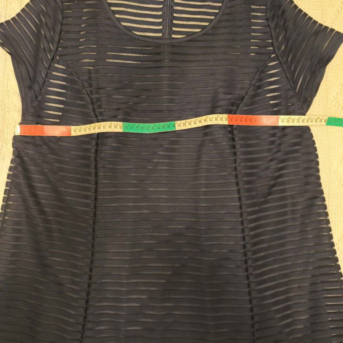 Morena Spain dress XXL like new, dark blue with striped fabric
