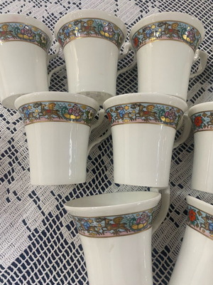 Villeroy&Boch Henrich Chine Bone Cups new, pack of 11, Christmas design