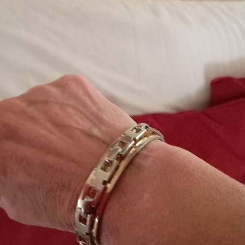 Bracelets like new, red and gold colors