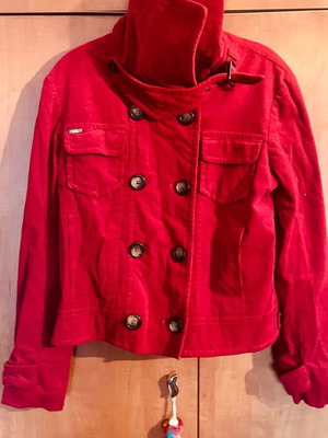 Burberry corduroy jacket red size S new