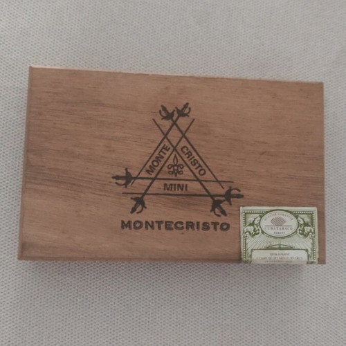 Montecristo empty wooden cigar box for 50 cigars used