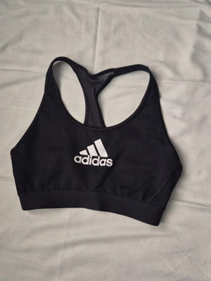 Adidas sports bra like new, size S, black and white