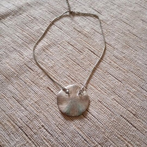 Necklace like new orange and silver