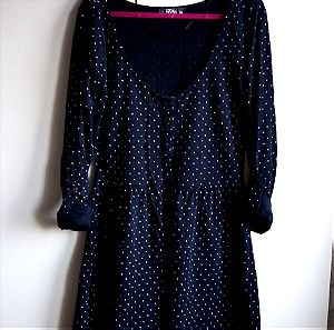 Φόρεμα Pull&Bear για κορίτσι 10-11 χρόνων, σκούρο μπλε πουά