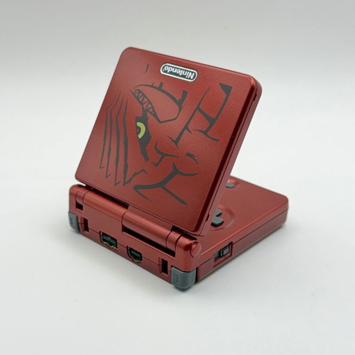 Nintendo Game Boy Advance SP Groudon Edition with Pokemon Ruby cartridge