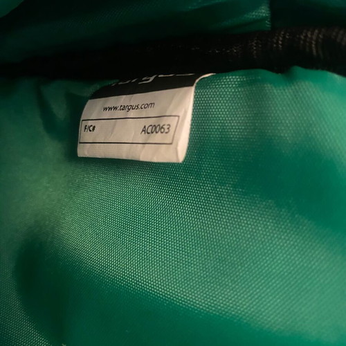 Targus laptop bag used with padded compartment