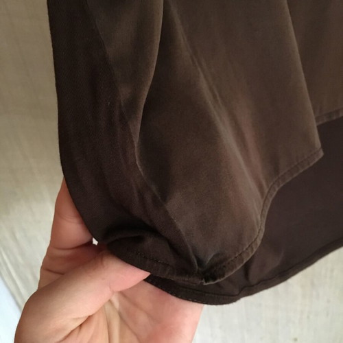 Silk top M like new, Hallhuber Donna, cool brown
