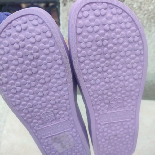 Jomix slippers size 38 new, purple with hearts