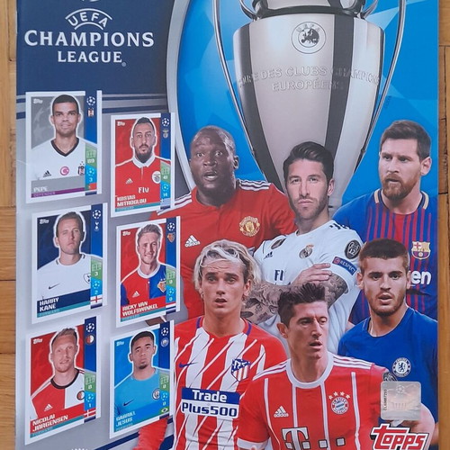 Champions League 2017-2018 album like new with 52 stickers