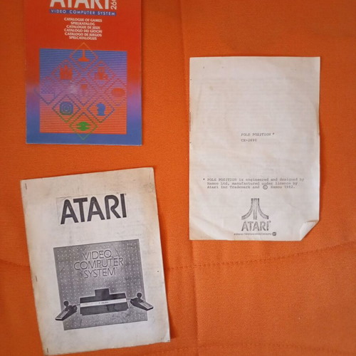 Atari 2600 used with 3 games in box and Greek manual