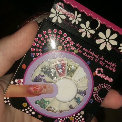 Small nail star stickers new, 10 colors for nail art