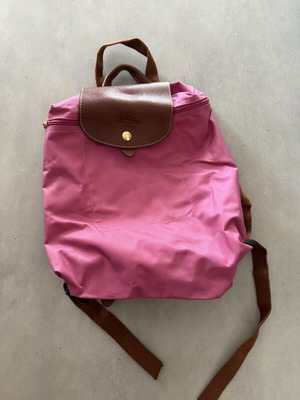 Longchamp backpack, pink, original