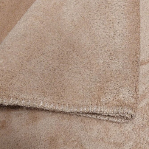 Children's blanket 1.50x1.30 light brown new