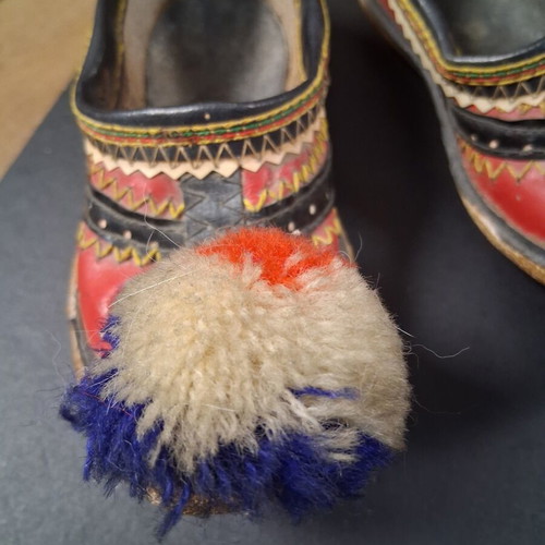 Vintage children's tsarouhia used, decorative