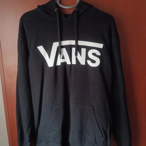 Vans hoodie used, size M, black