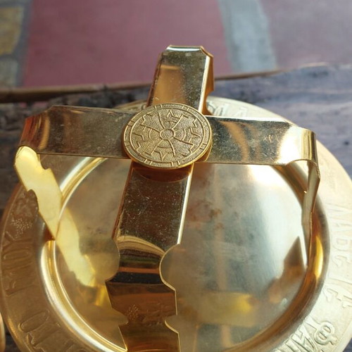Church chalice and diskos set, size 27x14 cm
