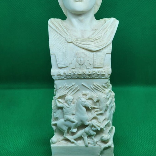 Gypsum bust Alexander the Great new, size 19x5x5 cm