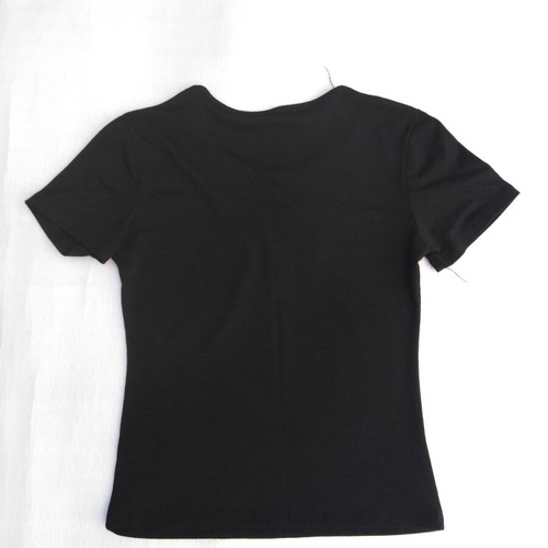 Vintage t-shirt with sequins and beads, black, new