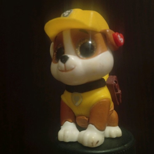 Rubble Paw Patrol Ty Mini Boos figure like new
