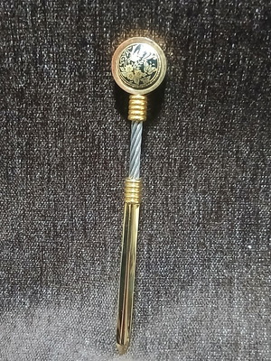 Spanish Toledo letter opener with Damascene design unused