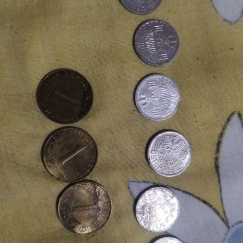 Coins from Austria used, pack