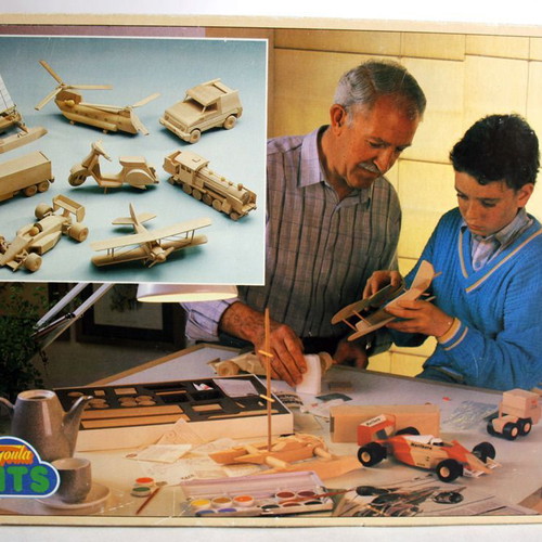 Vintage 90's Goula Kits 4 wooden construction toy Spain like new
