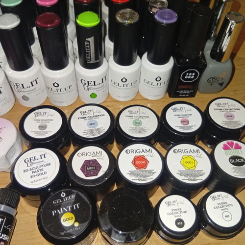 Gel Nail Polish Lot, 68 Unique Colors, New