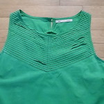 Sfera midi green sleeveless cotton dress size Large like new